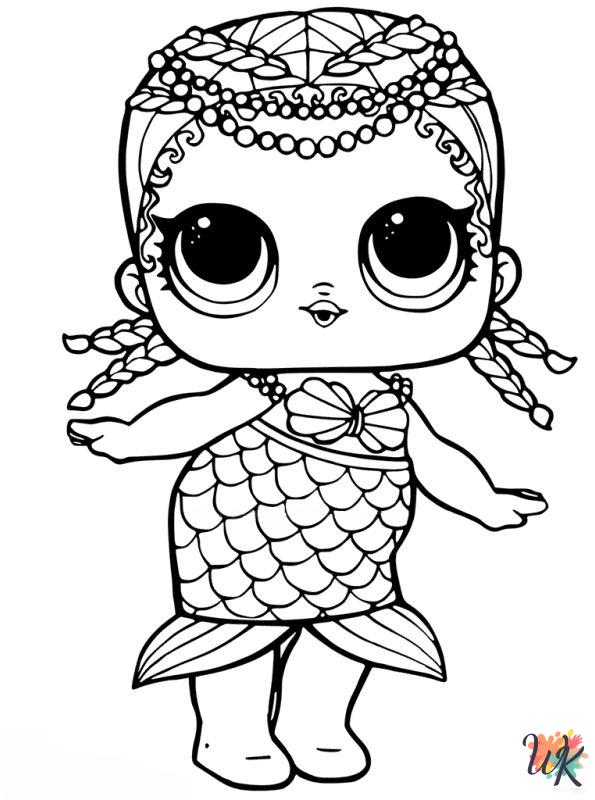 L.O.L. Surprise Dolls coloring pages for adults easy