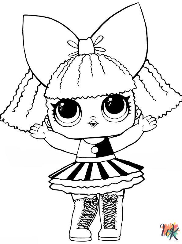 free L.O.L. Surprise Dolls coloring pages for adults