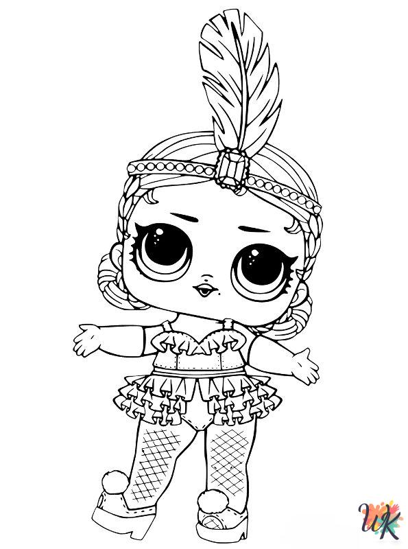L.O.L. Surprise Dolls coloring pages for adults