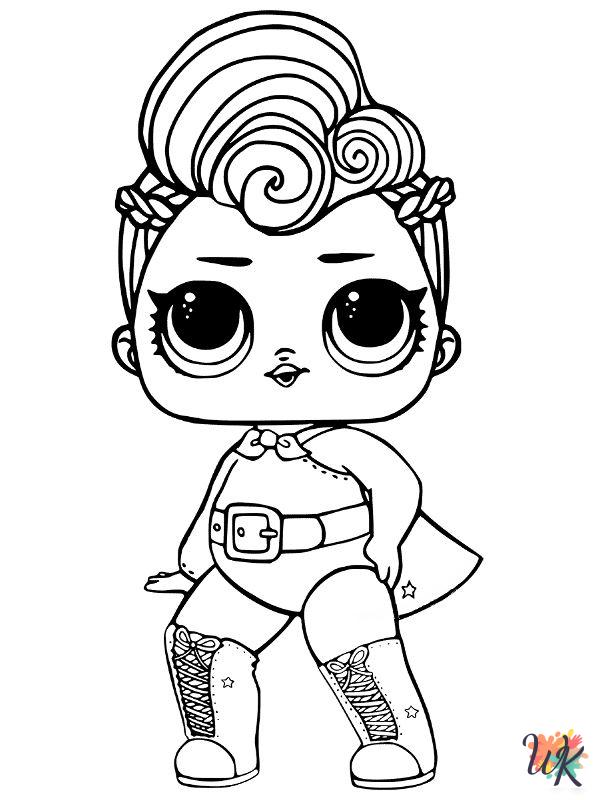 free L.O.L. Surprise Dolls coloring pages for adults