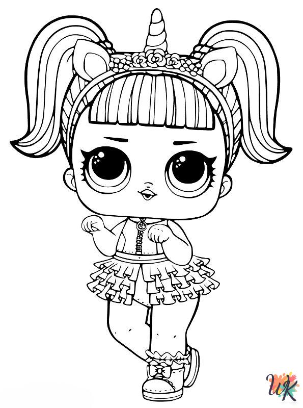 free L.O.L. Surprise Dolls tree coloring pages