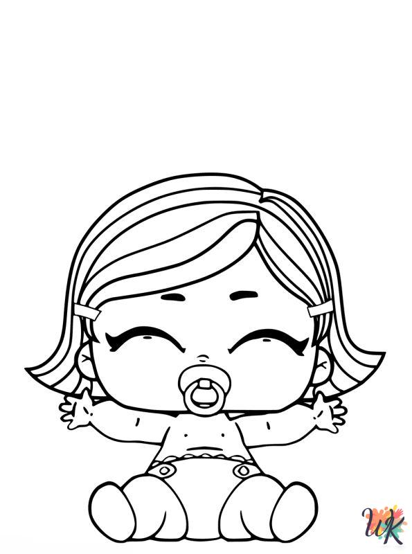 free L.O.L. Surprise Dolls coloring pages for kids