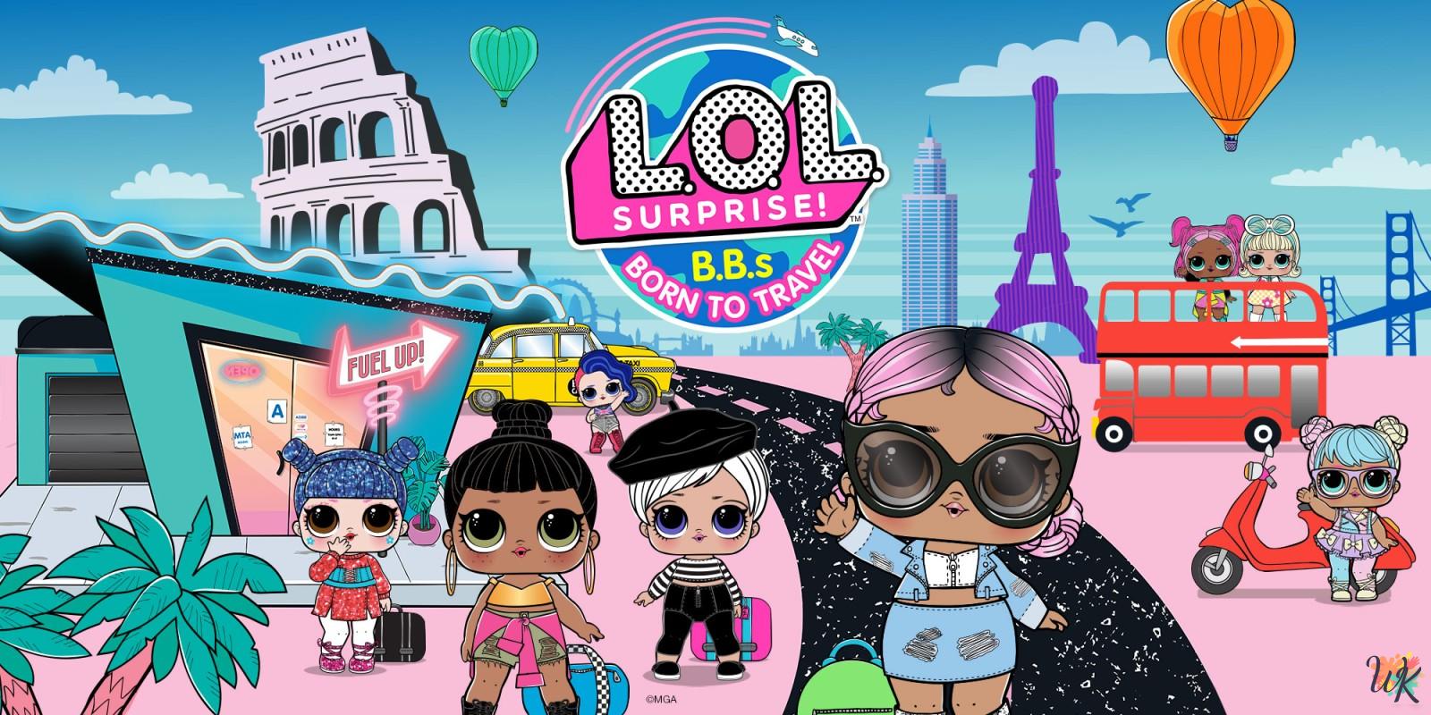 L.O.L. Surprise Dolls coloring pages 1 L.O.L. Surprise Dolls coloring pages