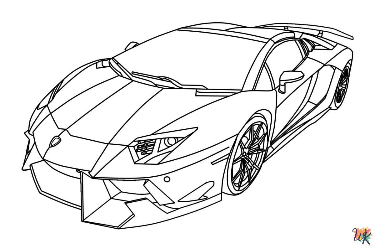 free printable coloring pages Lamborghini