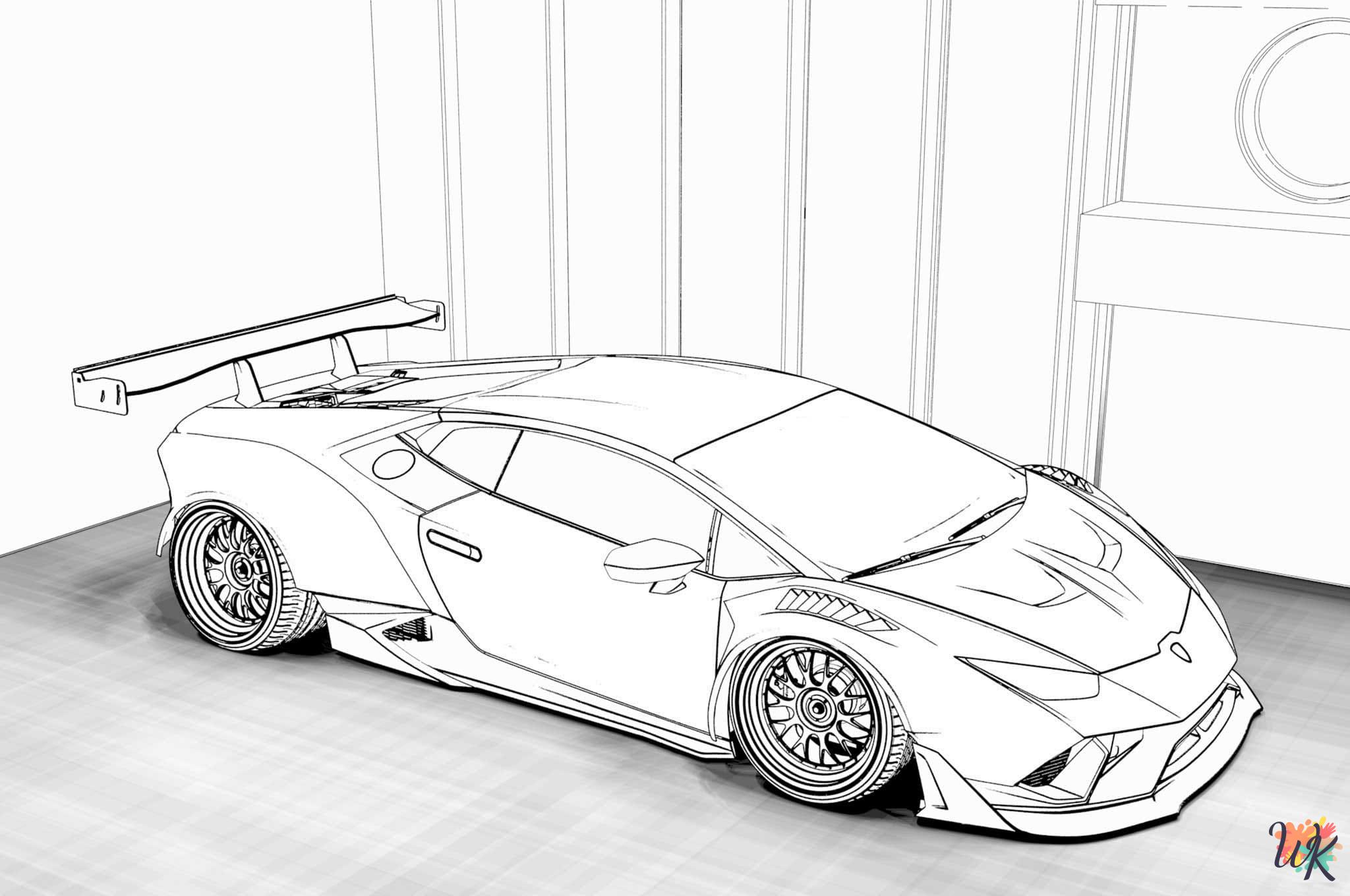 Lamborghini free coloring pages