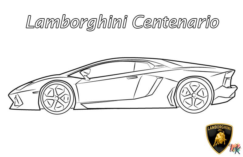 coloring pages for kids Lamborghini