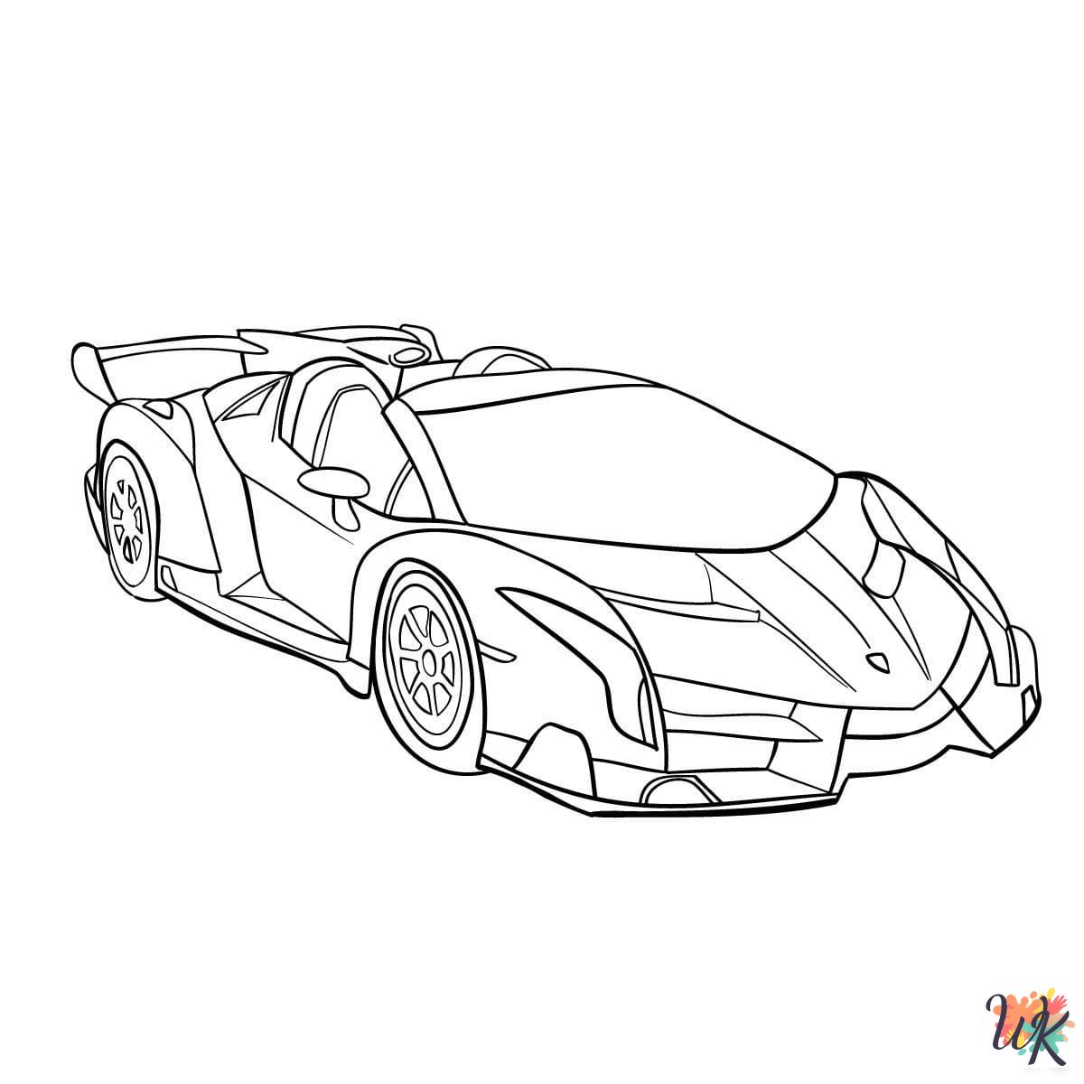 printable Lamborghini coloring pages
