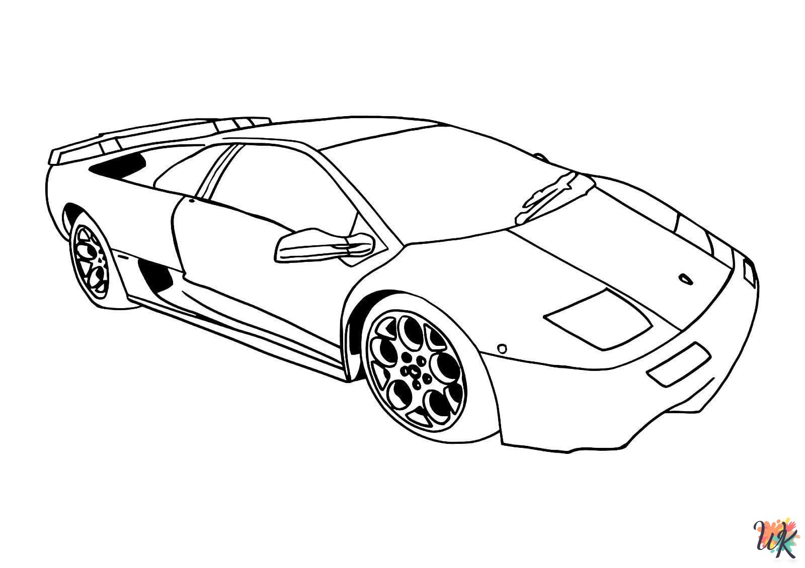 Lamborghini coloring pages free