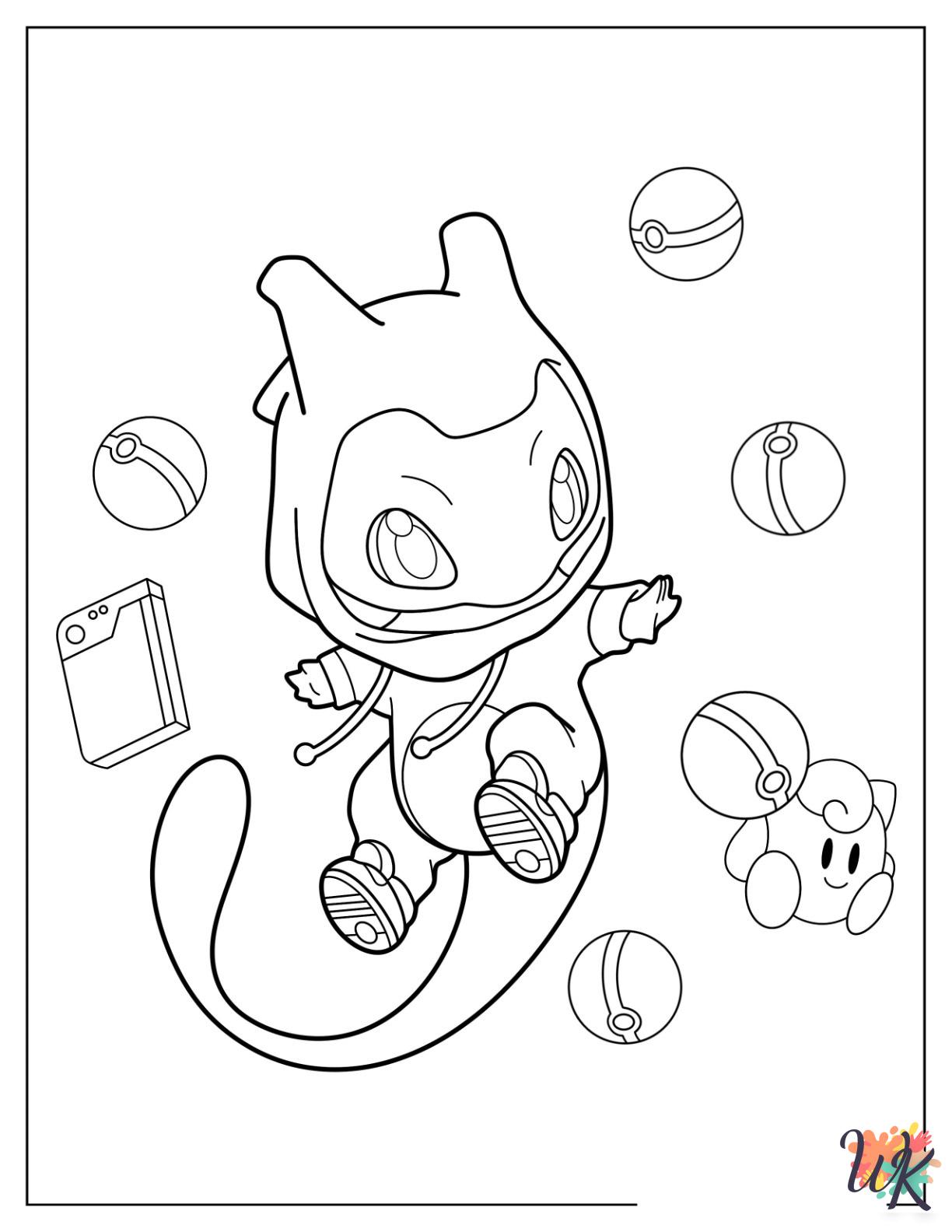 fun Mewtwo coloring pages