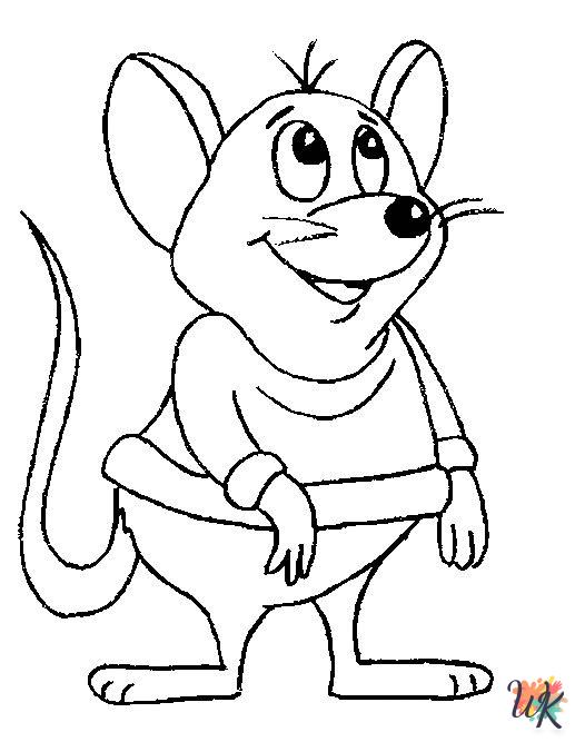 preschool Mouse coloring pages