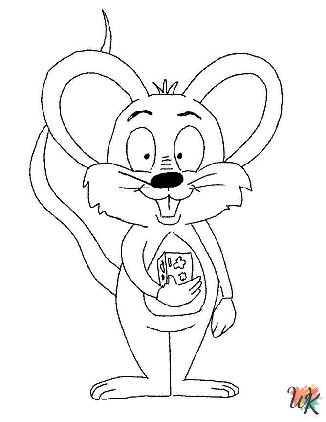Mouse printable coloring pages