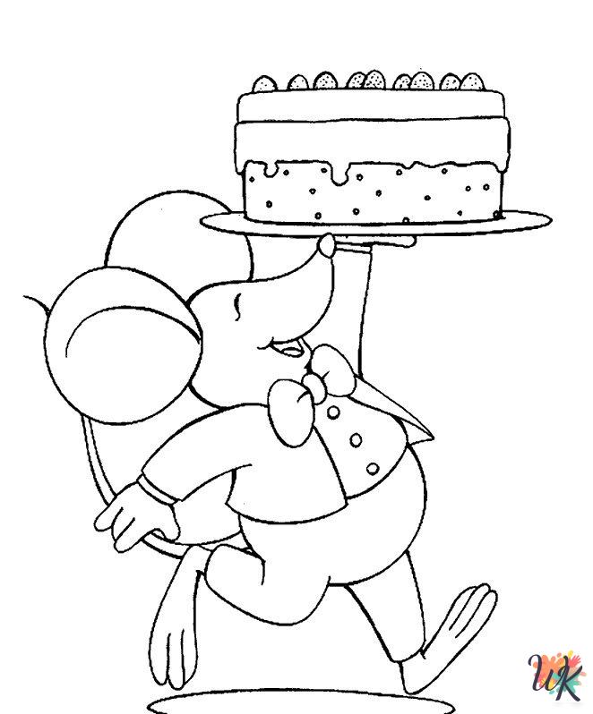 Mouse coloring pages for adults easy