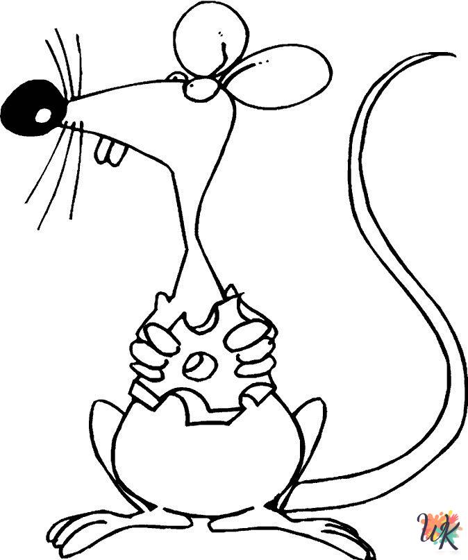 kids Mouse coloring pages