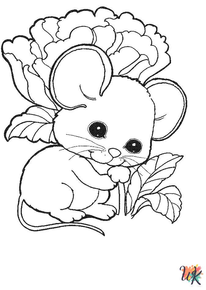 printable Mouse coloring pages for adults