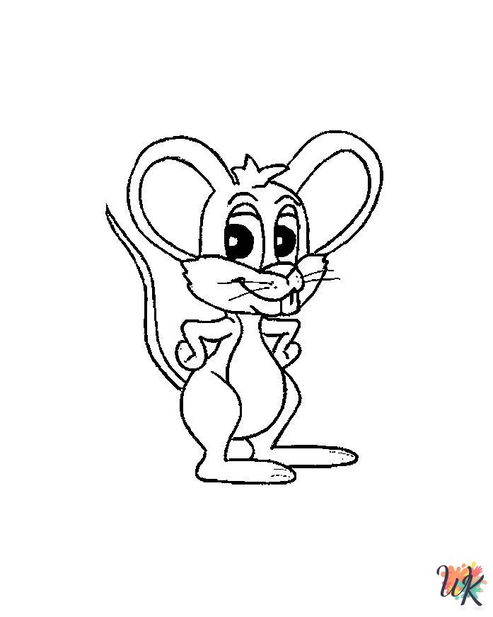 Mouse coloring pages printable free