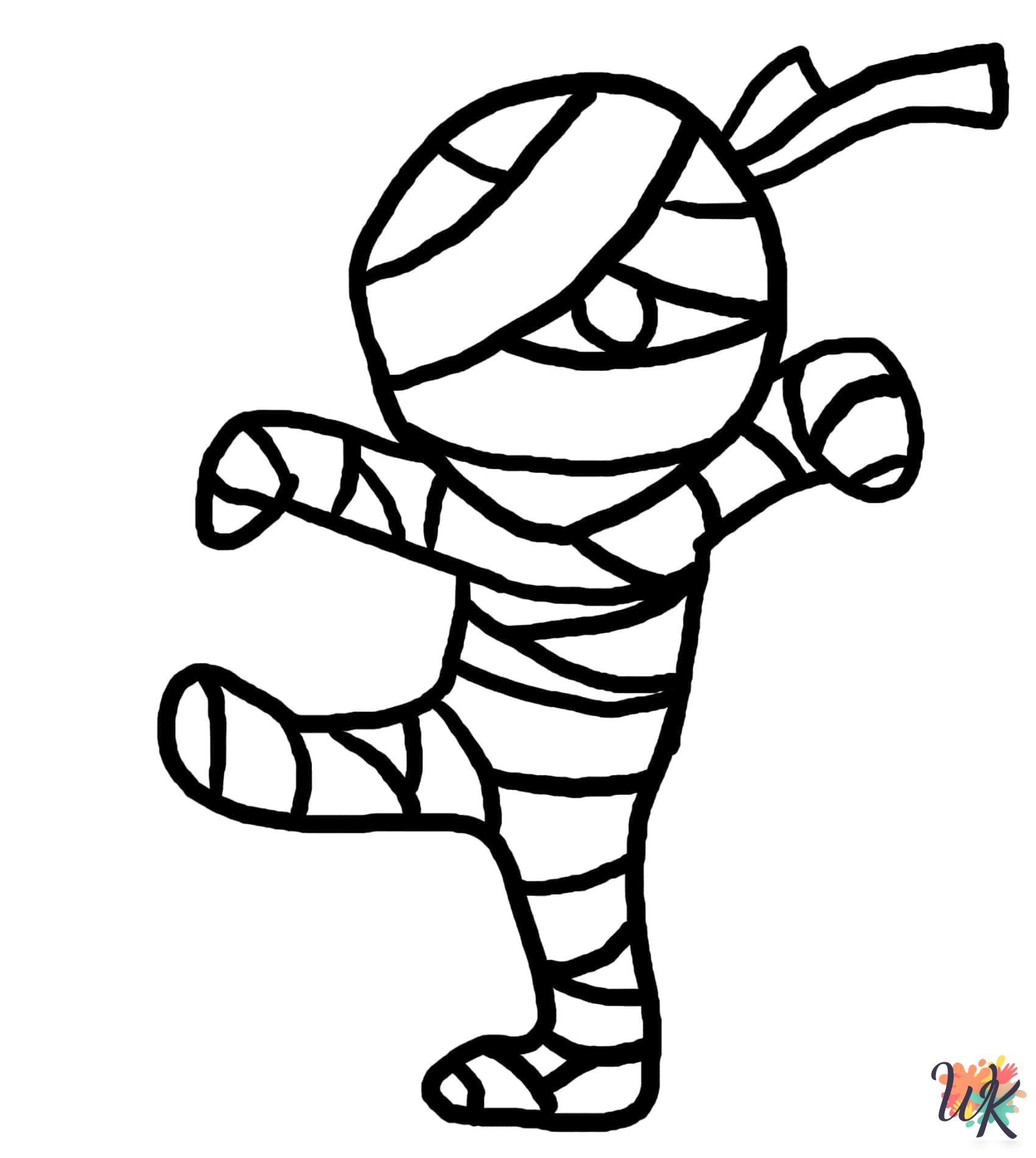 Mummy coloring pages printable