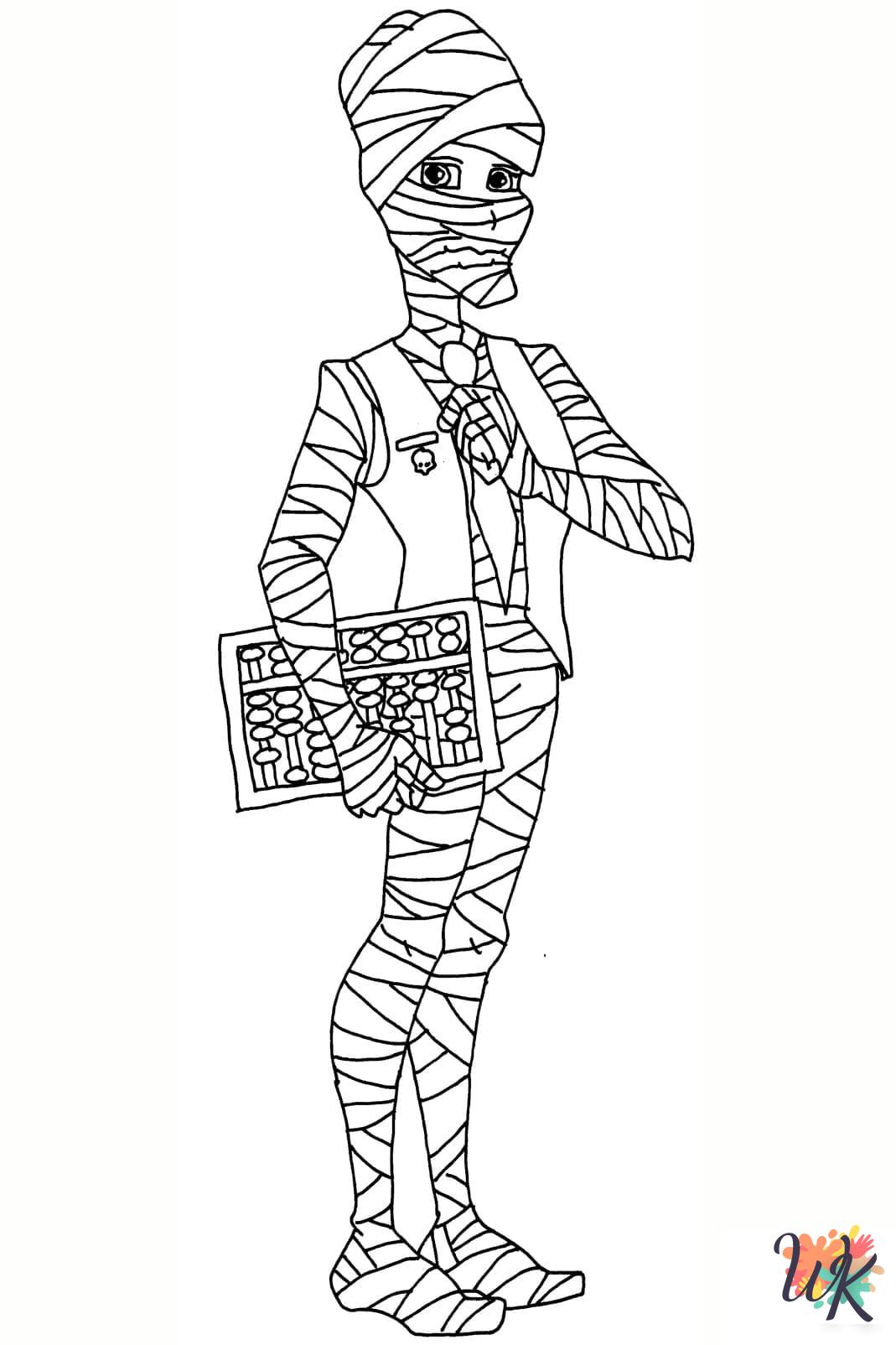 merry Mummy coloring pages