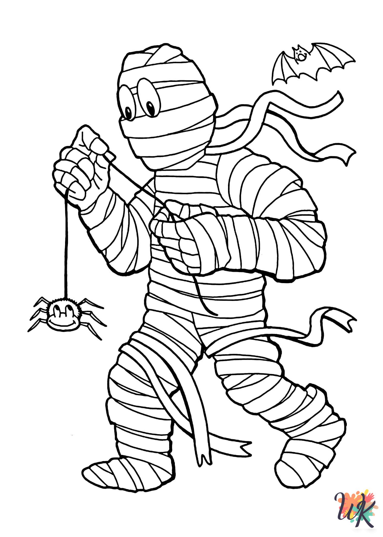 fun Mummy coloring pages