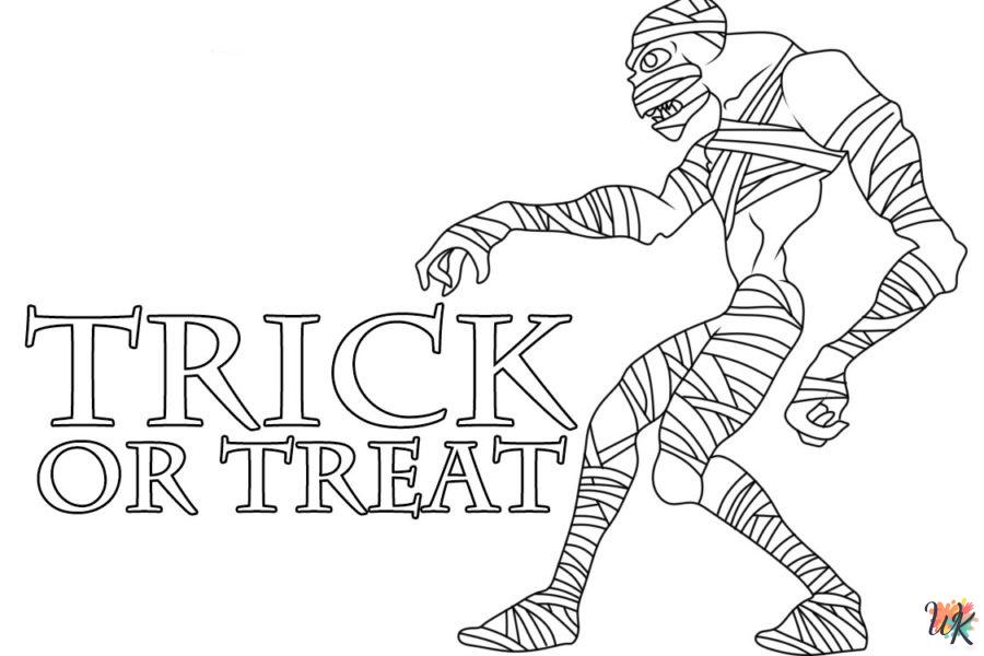 free Mummy tree coloring pages