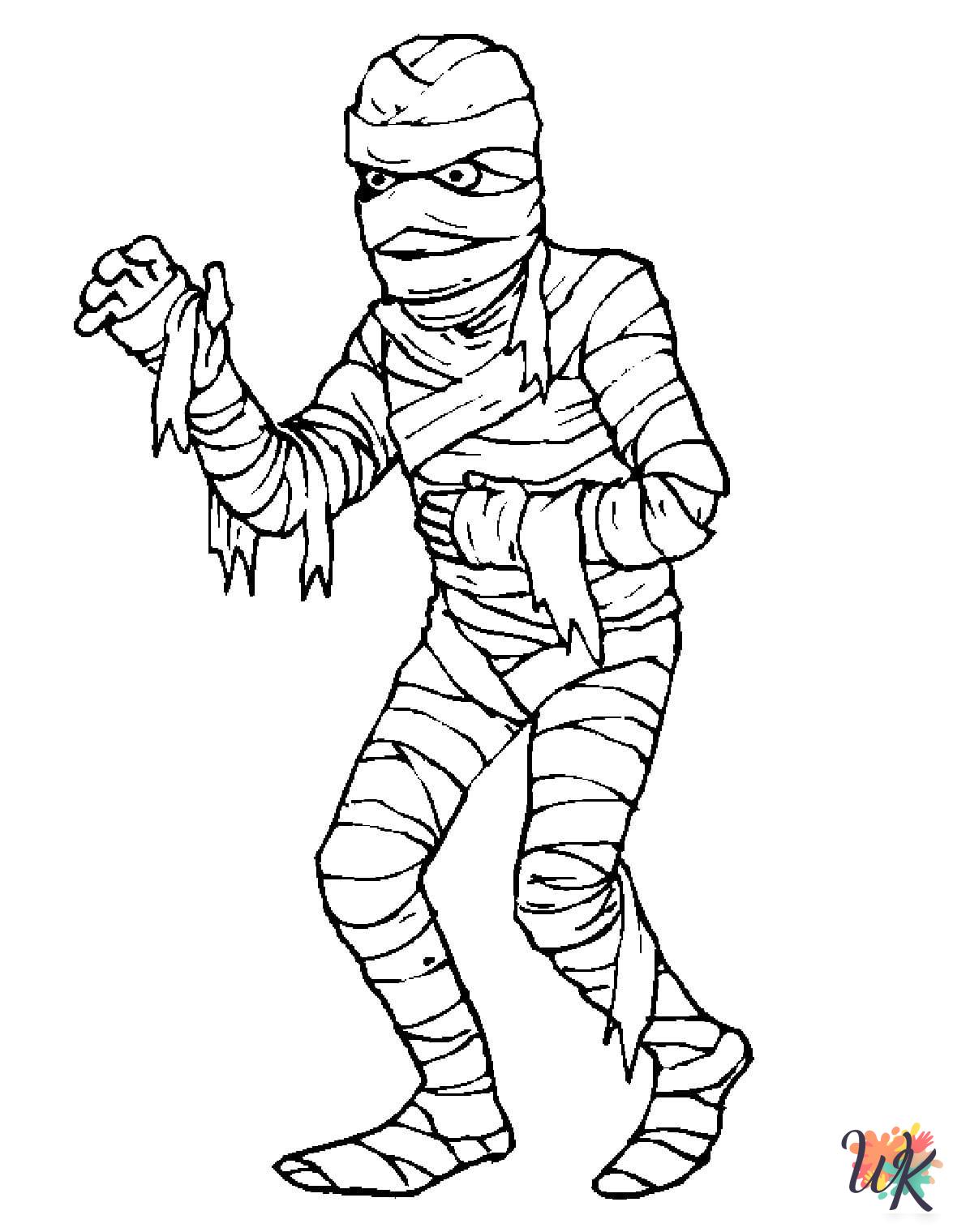cute Mummy coloring pages