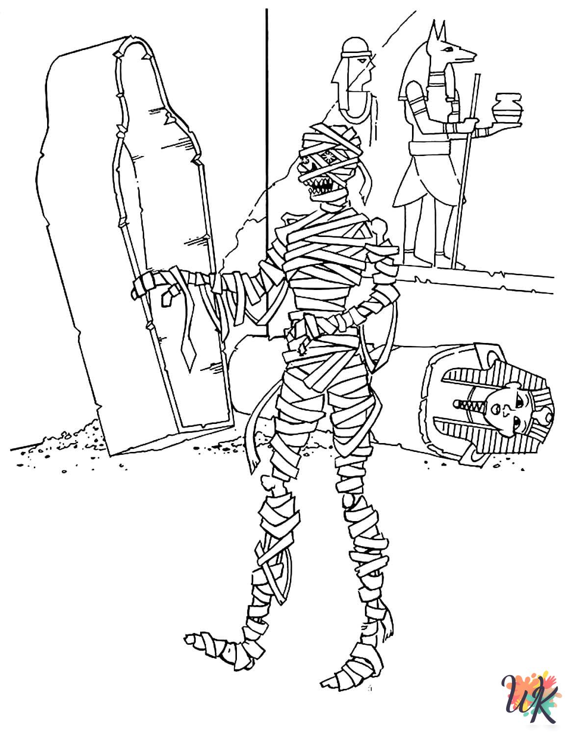 printable coloring pages Mummy