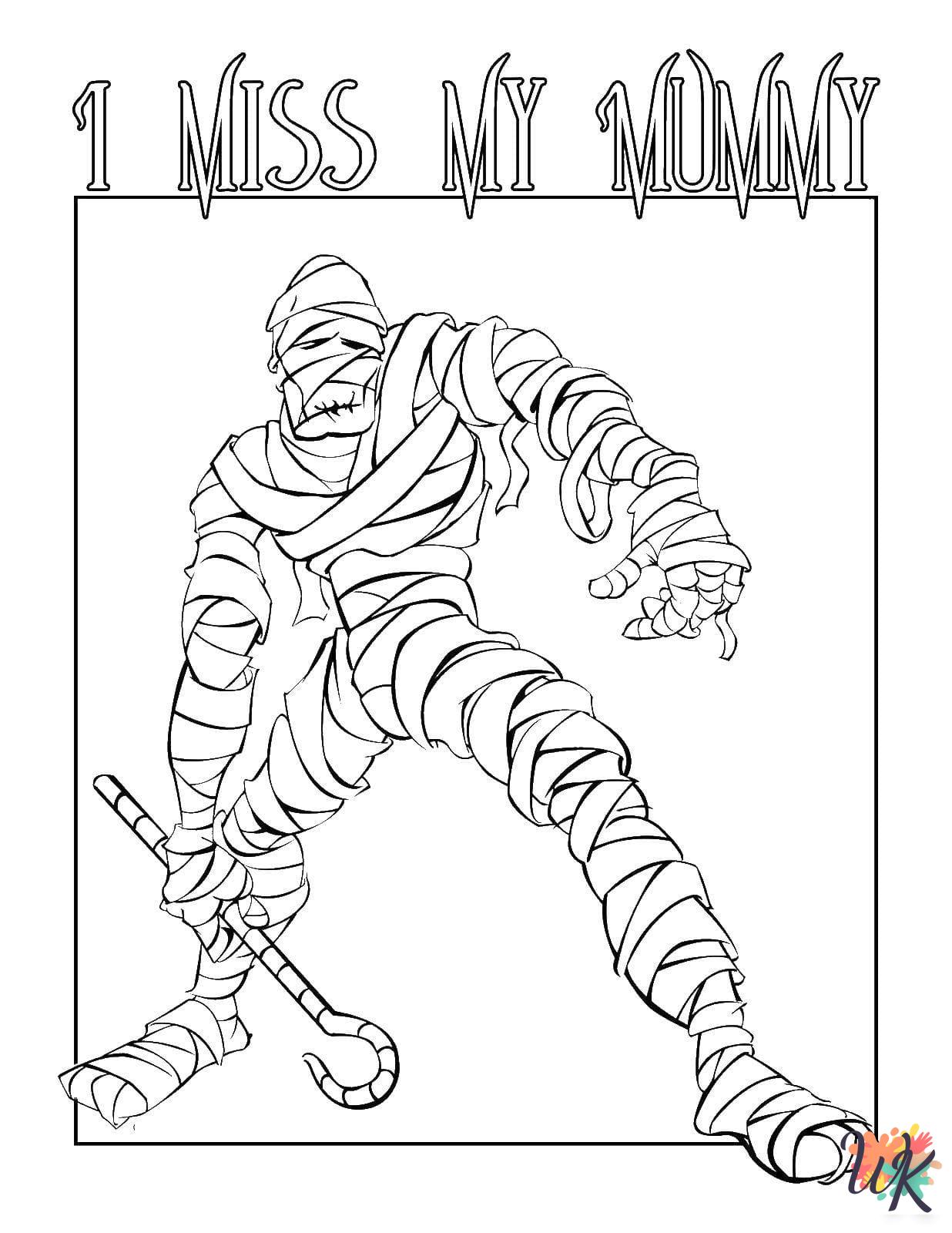 coloring Mummy pages