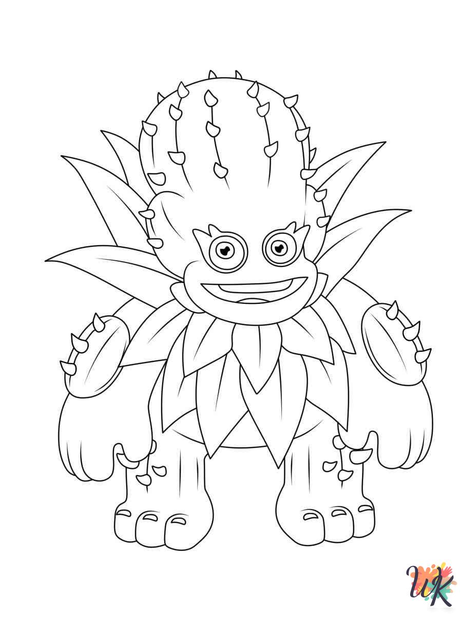 merry My Singing Monsters coloring pages