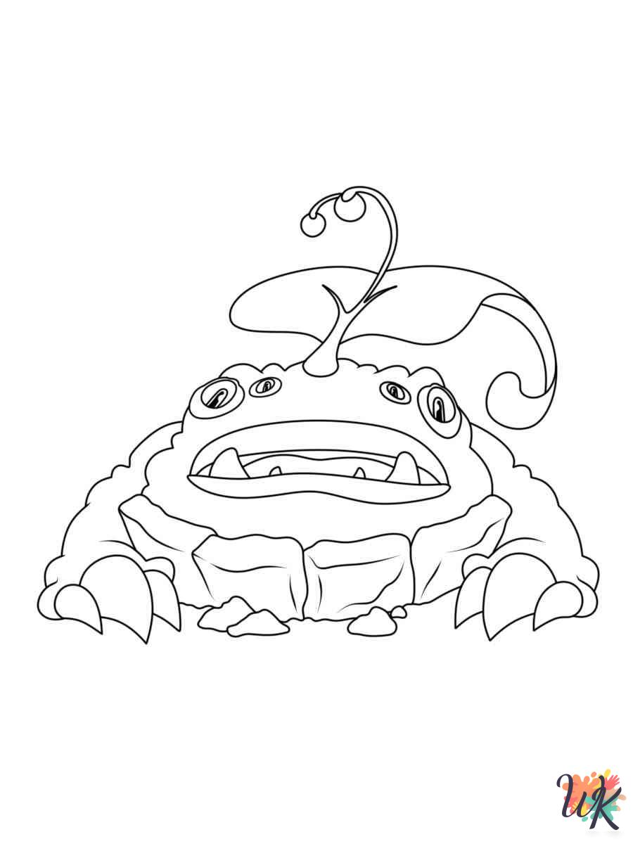 My Singing Monsters decorations coloring pages