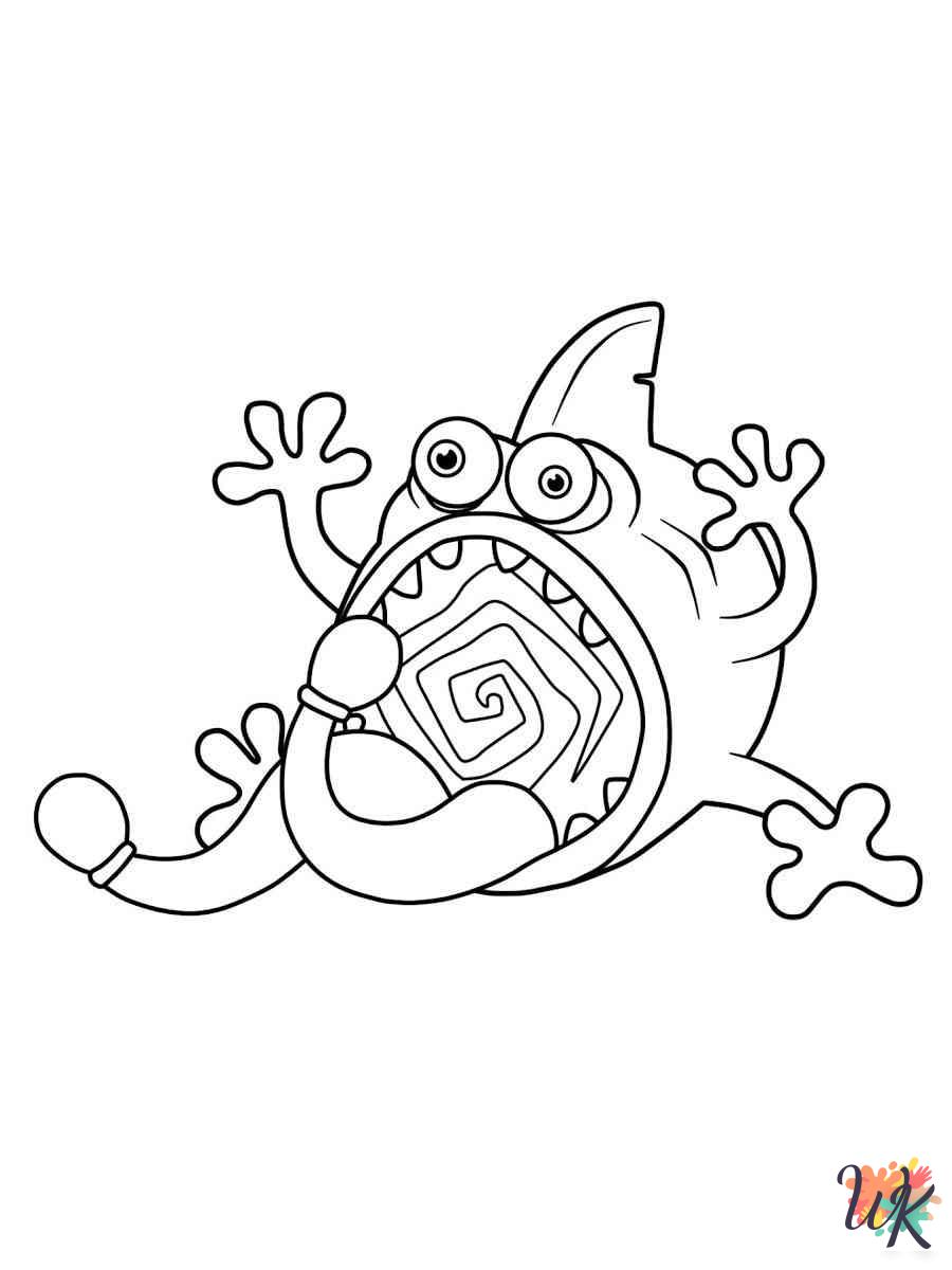 My Singing Monsters free coloring pages