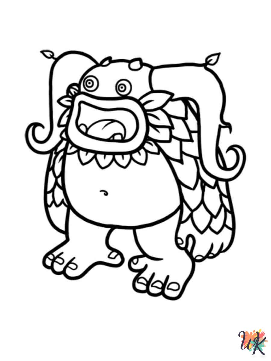 free coloring My Singing Monsters pages