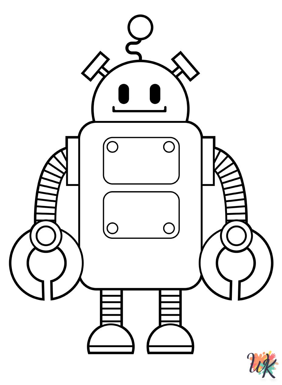 Robot adult coloring pages