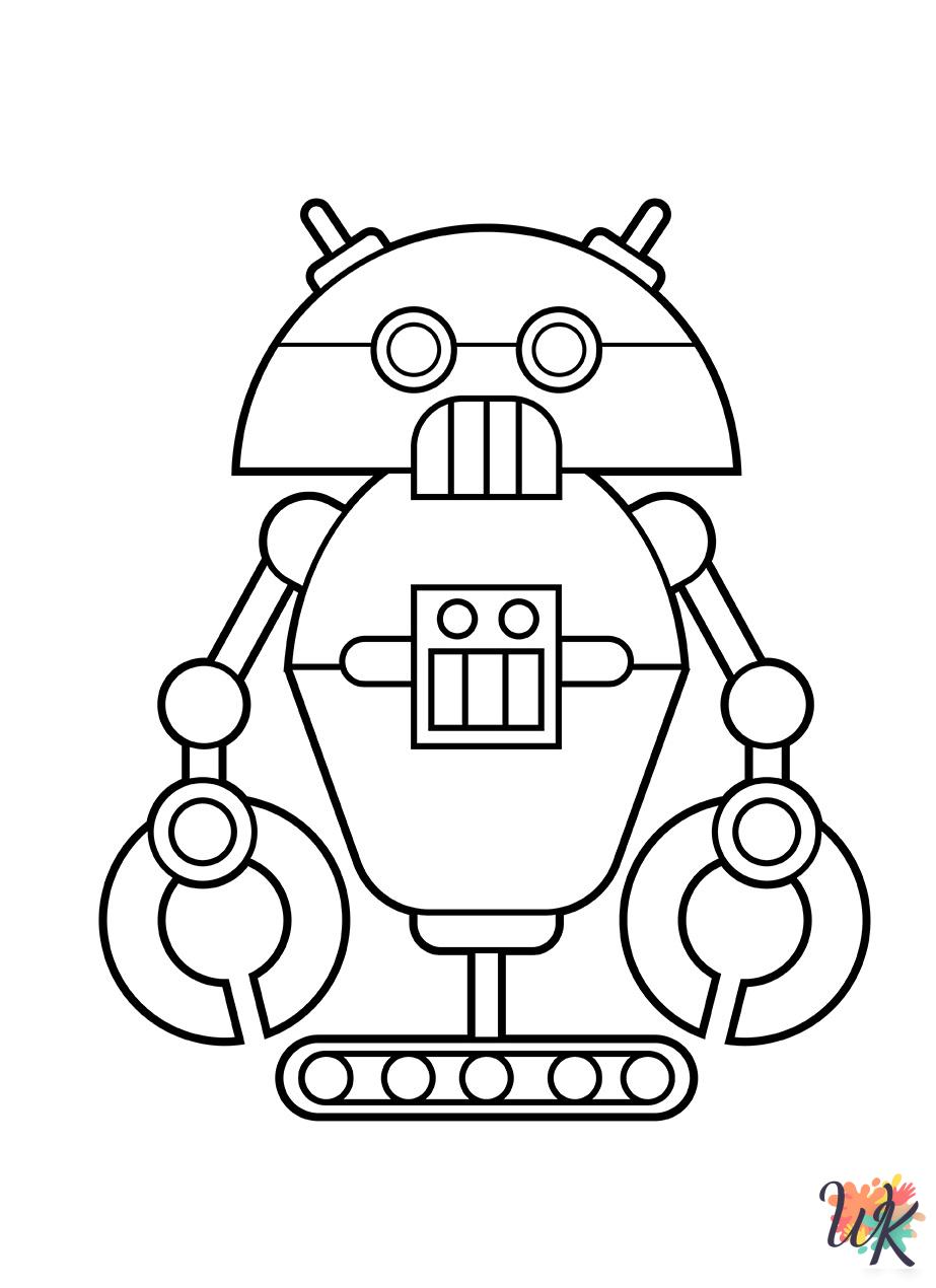 coloring pages for kids Robot
