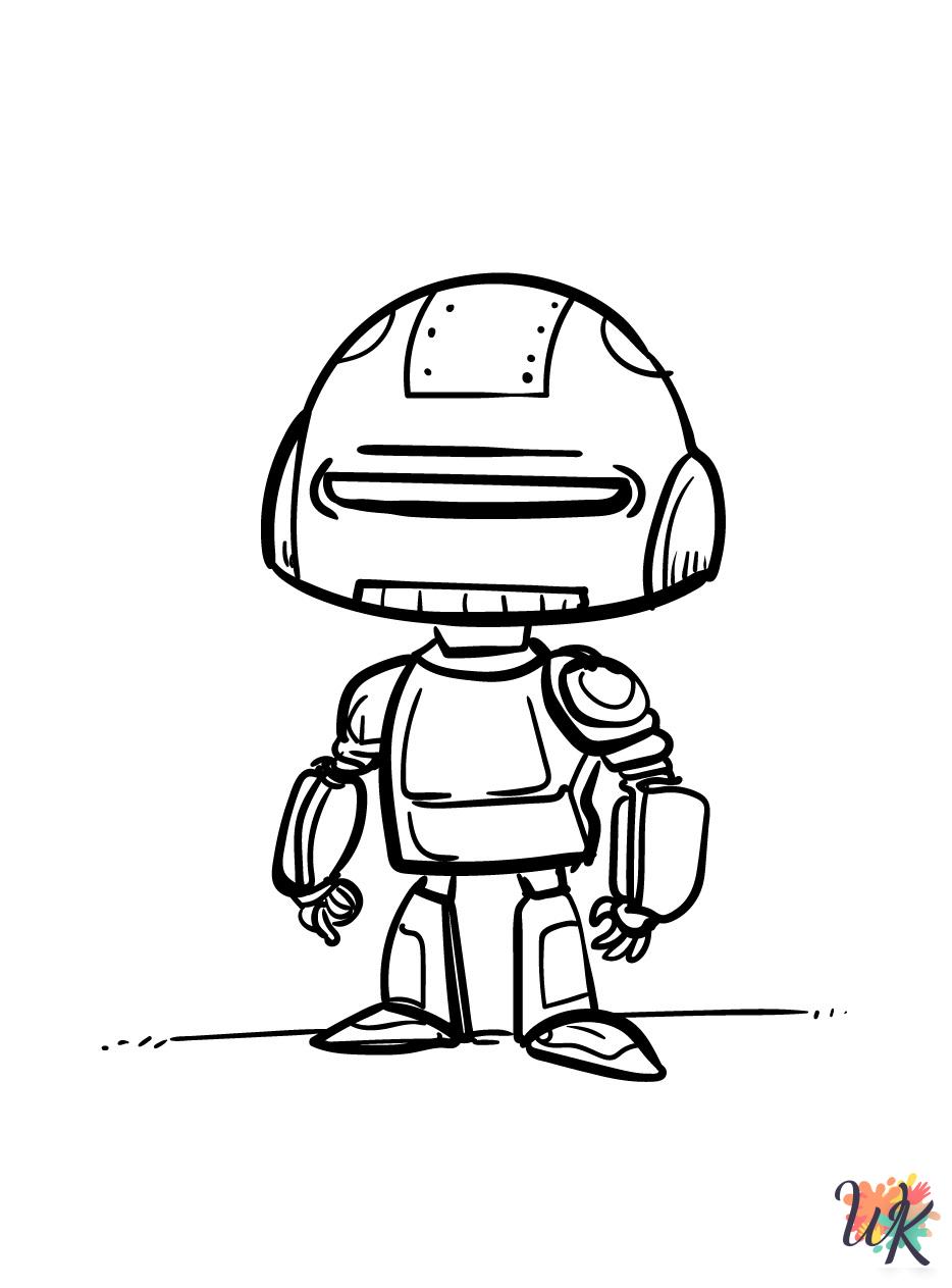Robot ornament coloring pages