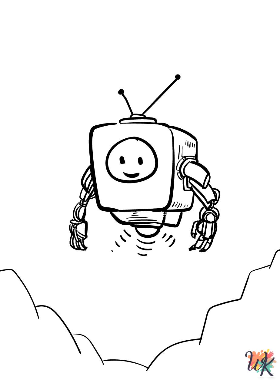 free printable Robot coloring pages