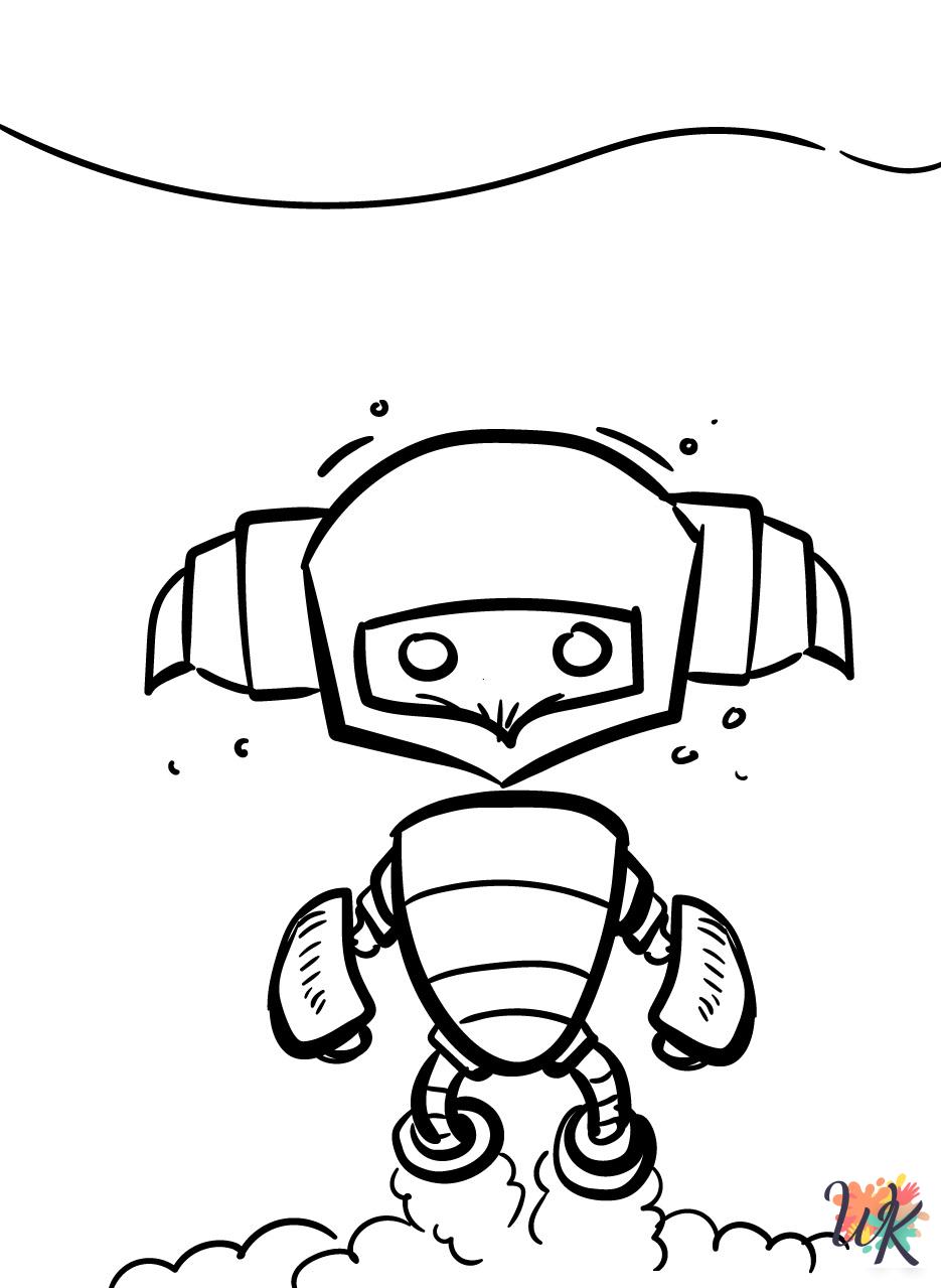 free printable Robot coloring pages