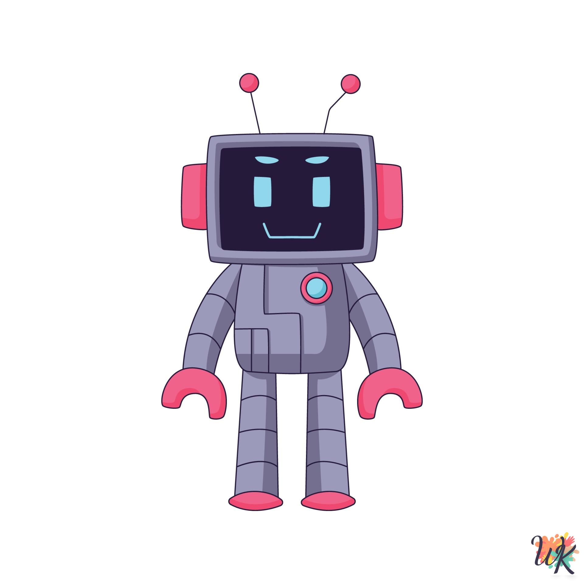 Robot coloring pages 37 Robot coloring pages