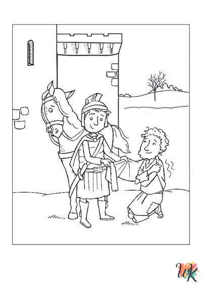 easy cute Saint Martin coloring pages