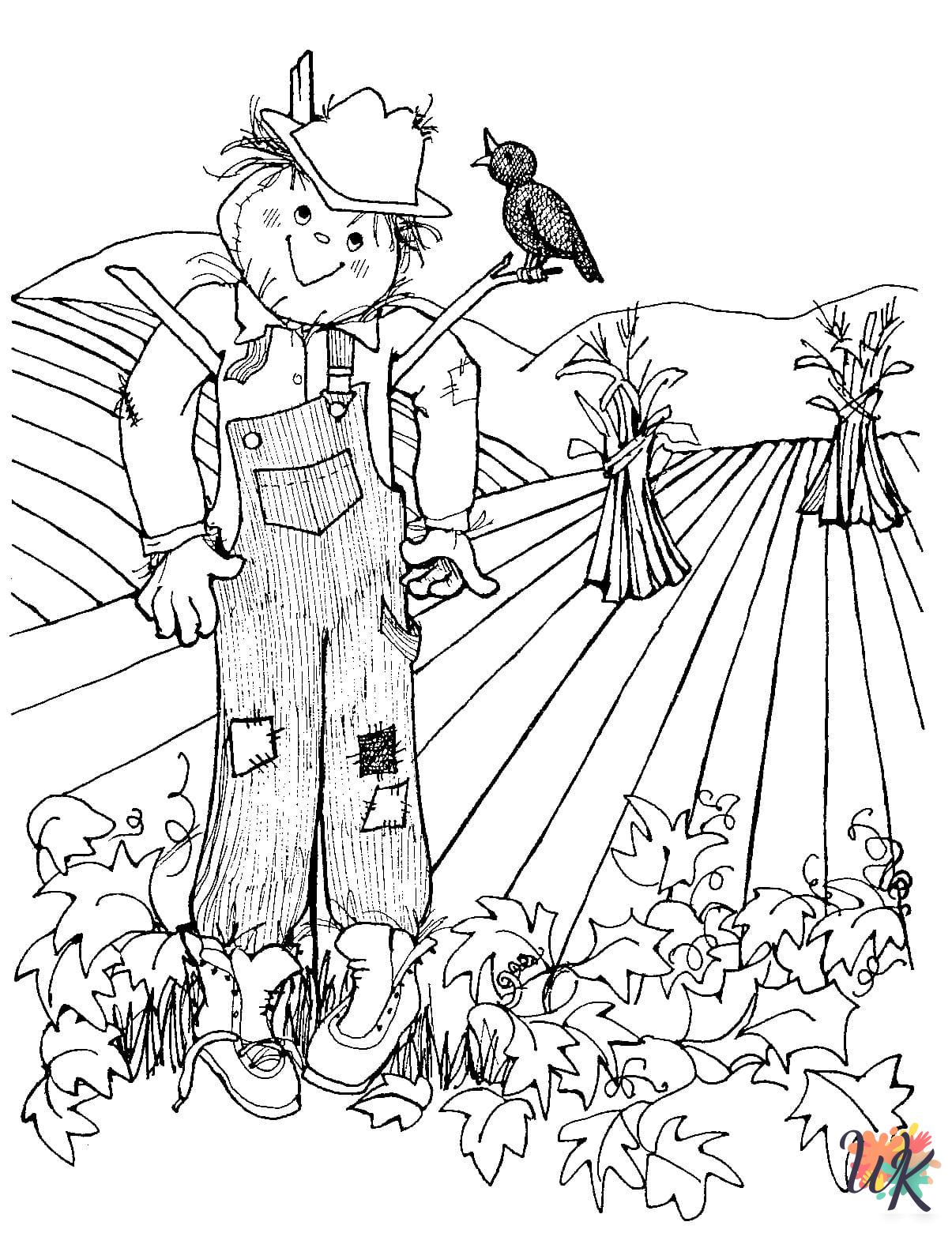 free printable coloring pages Scarecrow