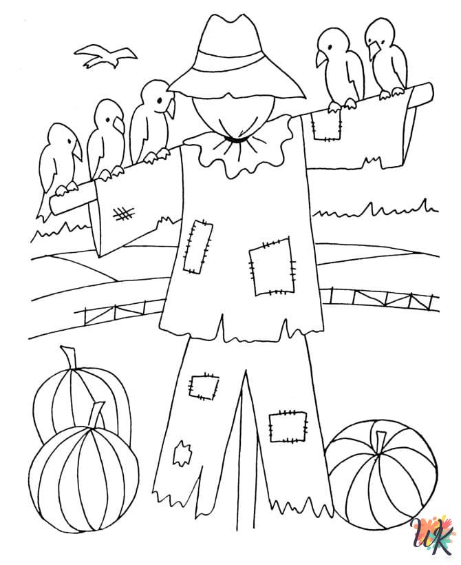 Scarecrow coloring pages grinch