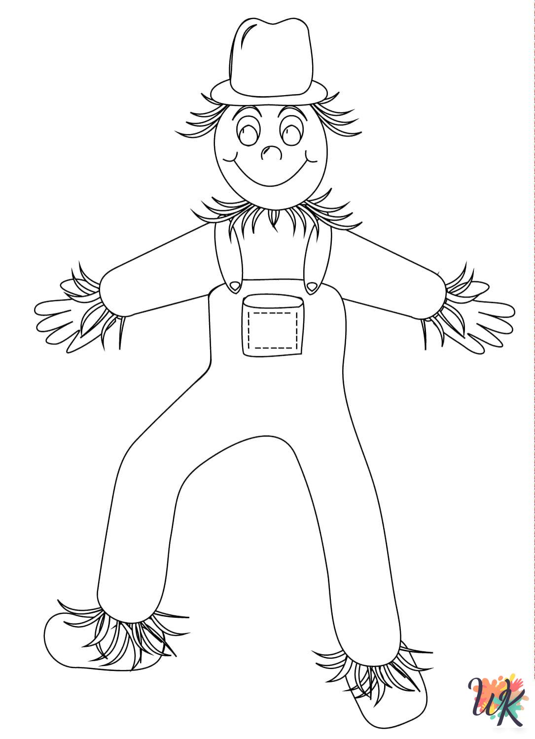 Scarecrow coloring pages printable