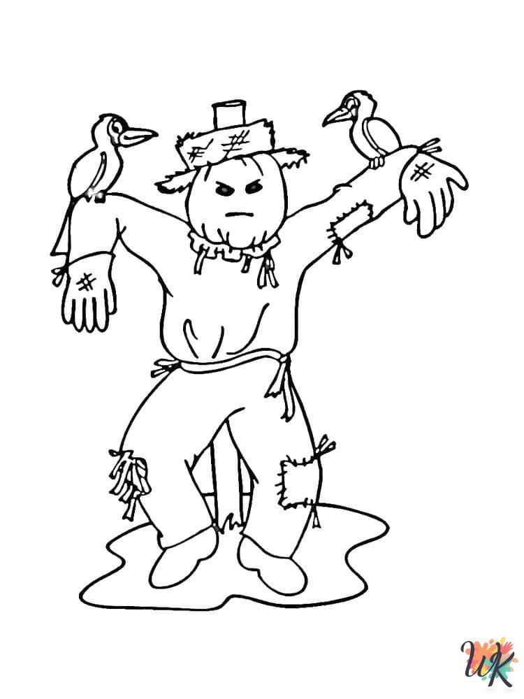 free printable coloring pages Scarecrow