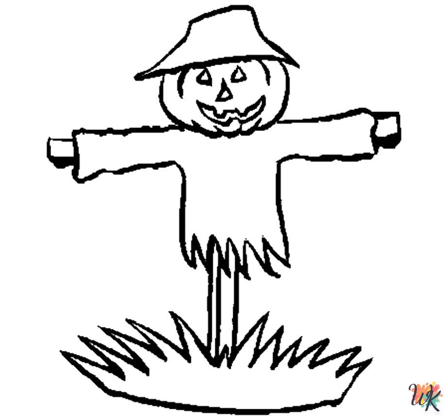 cute coloring pages Scarecrow