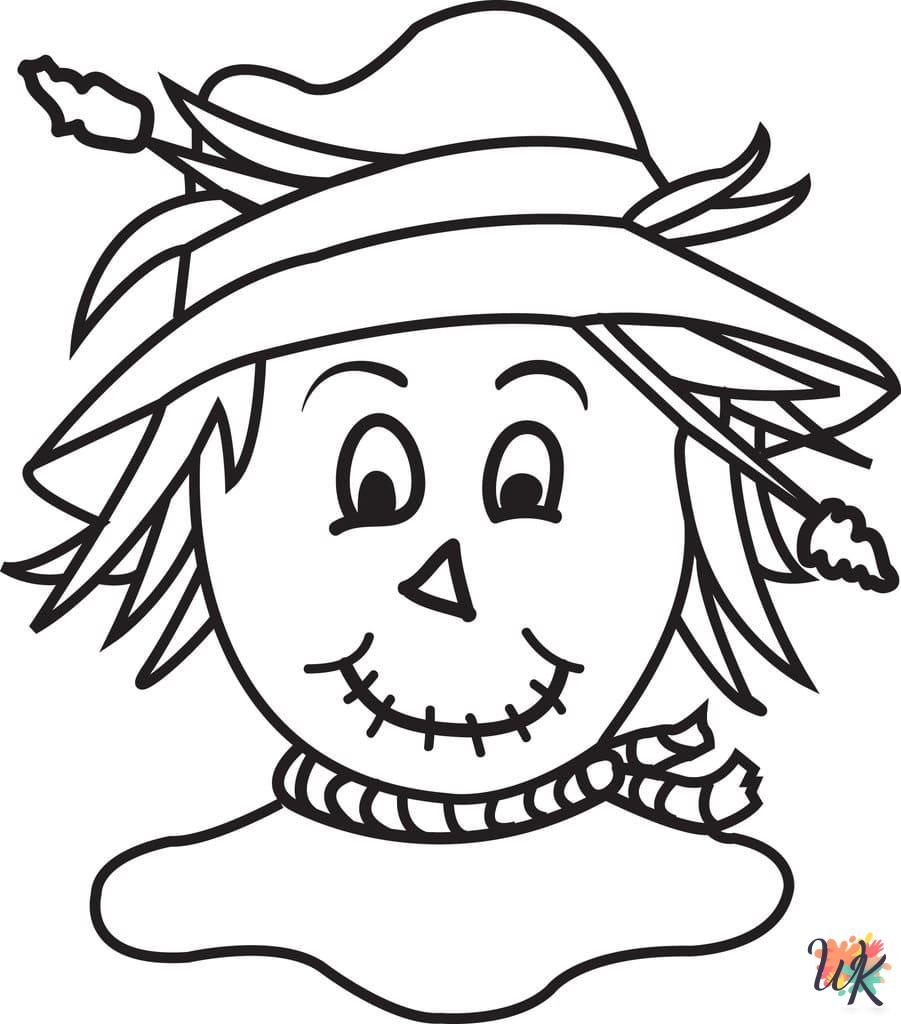 adult Scarecrow coloring pages