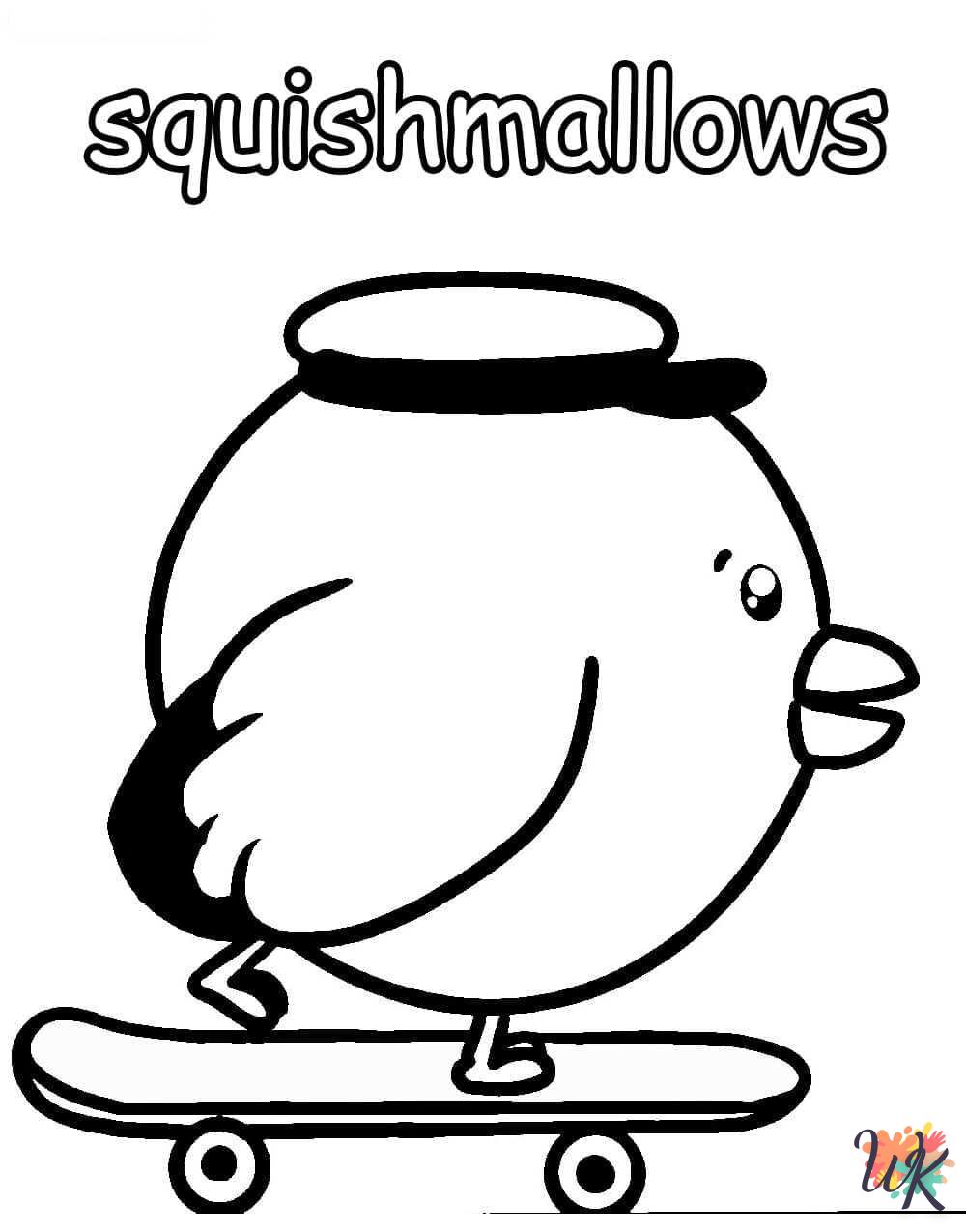 coloring pages for kids Squishmallows