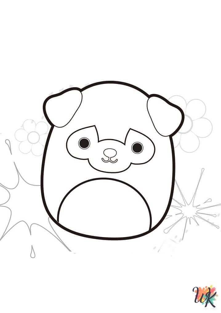 kawaii cute Squishmallows coloring pages