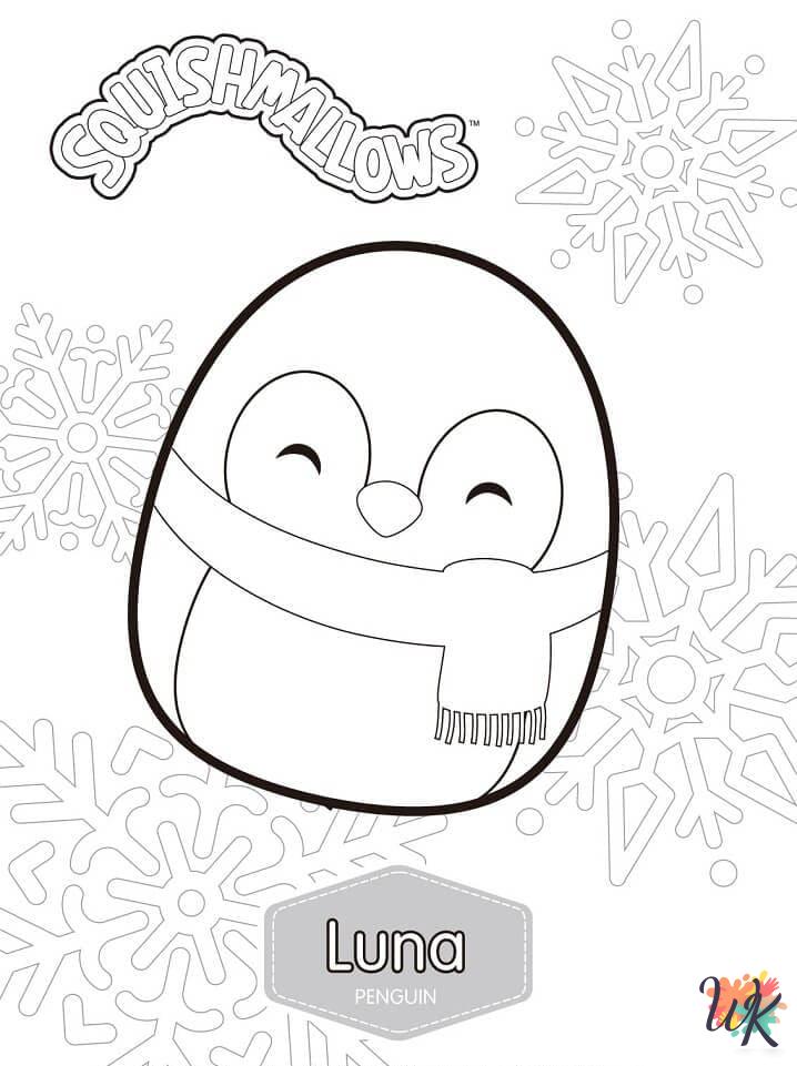 old-fashioned Squishmallows coloring pages