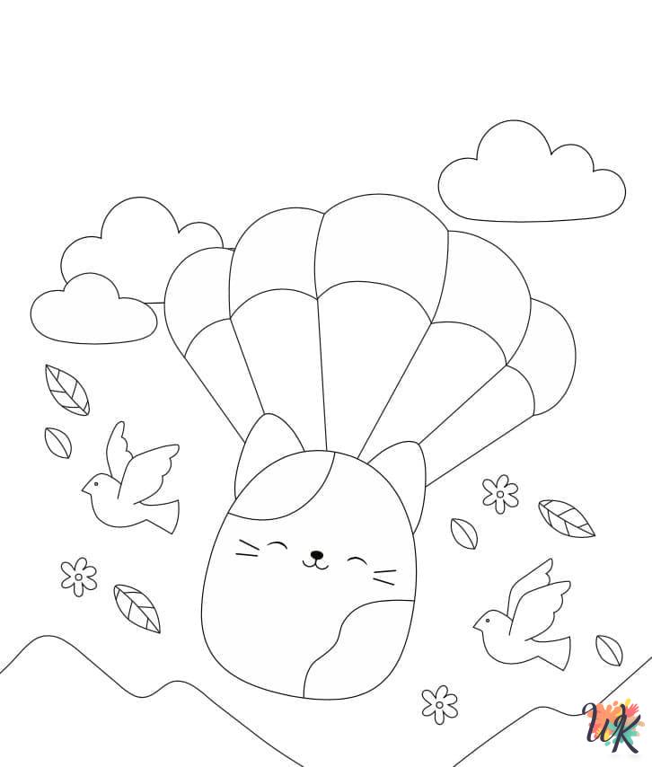 free Squishmallows tree coloring pages