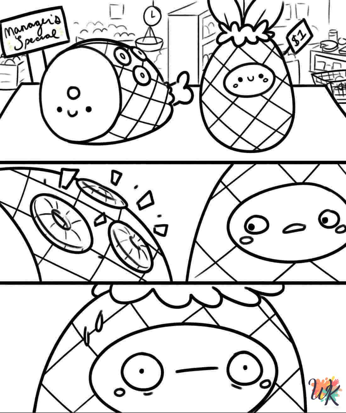 hard Squishmallows coloring pages