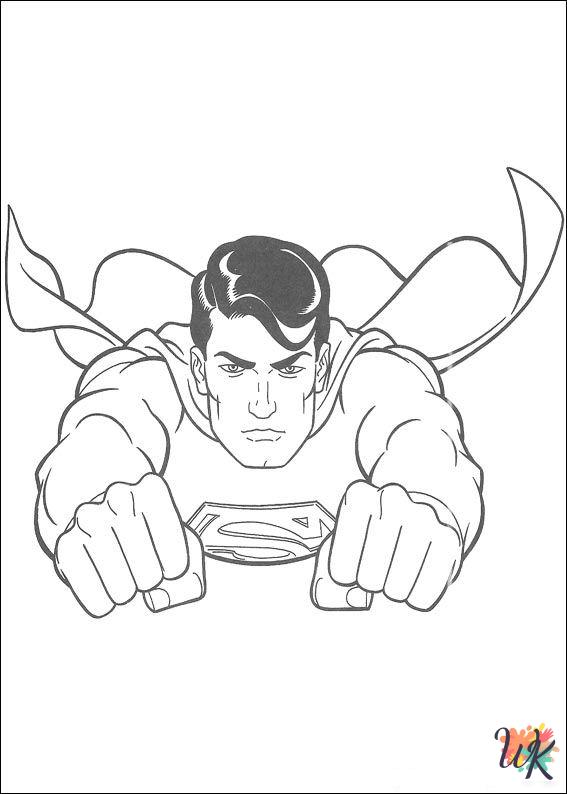 free coloring Superman pages