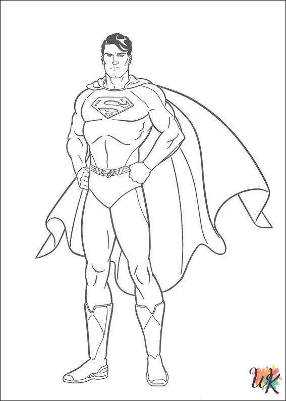 free Superman coloring pages for adults